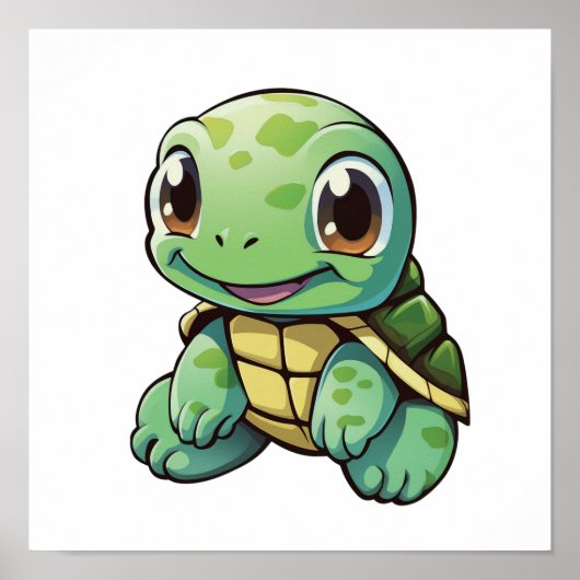 schildpad voor cartoon poster (Voorkant)