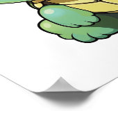 schildpad voor cartoon poster (Hoek)