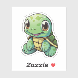 schildpad voor cartoon sticker