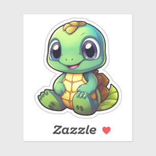 schildpad voor cartoon sticker