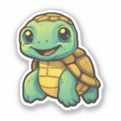 schildpad voor cartoon sticker (Voorkant)