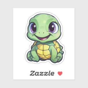schildpad voor cartoon sticker