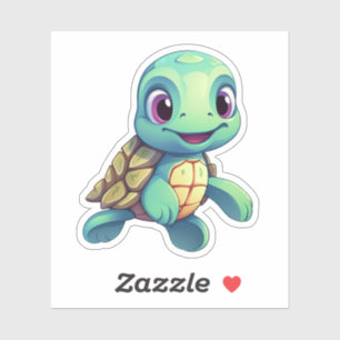 schildpad voor cartoon sticker