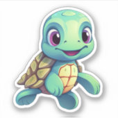 schildpad voor cartoon sticker (Voorkant)