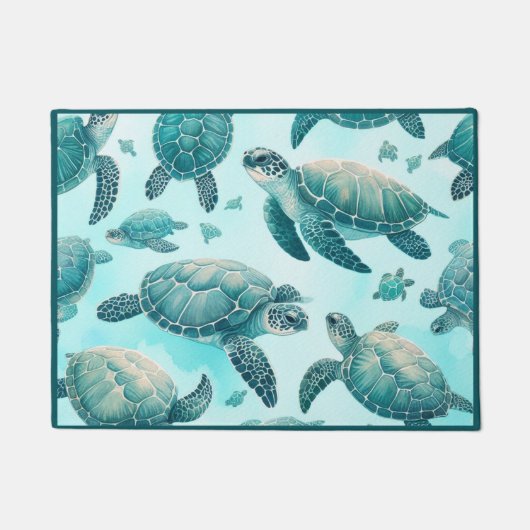 Schildpad Vrienden Deurmat (Voorkant)