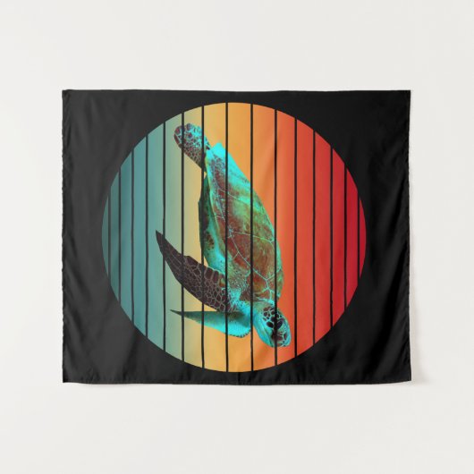 Schildpad wandkleed (Voorkant (horizontaal))