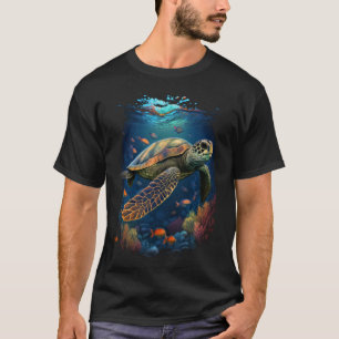 Schildpad Zee Schildpadden Oceaan Onderwater Marin T-shirt
