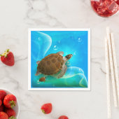 Schildpad Zwempapier servetten (Insitu)