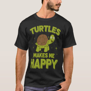 Schildpadden maken me blij Schildpaddenwaterdieren T-shirt