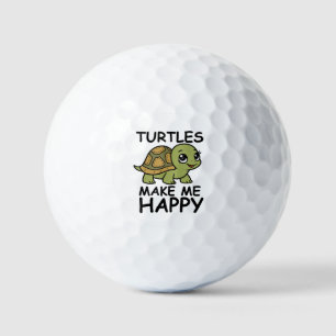 Schildpadden maken me gelukkig golfballen