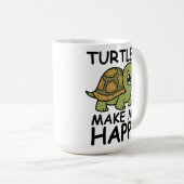 Schildpadden maken me gelukkig koffiemok (Voorkant rechts)