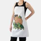 Schildpadden rijden Capybara, Grappig Capybara Schort (Insitu)