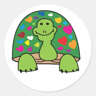 Schildpadden Ronde Sticker