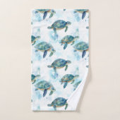Schildpadden Watercolor Patroon Bad Handdoek (Handdoek)