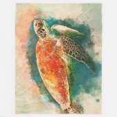 schildpadfleecedeken fleece deken (Voorkant)