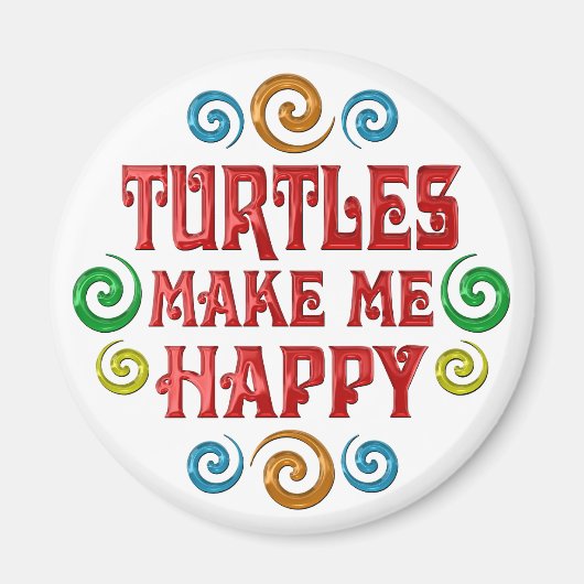 Schildpadgeluk Magneet (Voorkant)