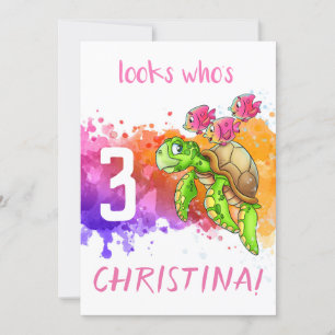 Schildpadkaart Paars Kaart