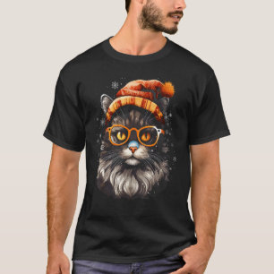 Schildpadkat Kerst Pyjama Familie Kerst Outfit T-shirt