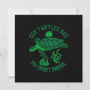 Schildpadliefhebber Zeeschildpadden Zijn Mijn Ge Feestdagenkaart