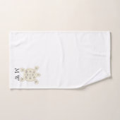Schildpadontwerp met monogram bad handdoek (Handdoek)