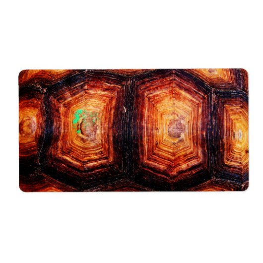 Schildpadpatroon Etiket (Voorkant)