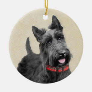 Schildpadschilders - Kute Original Dog Art Keramisch Ornament