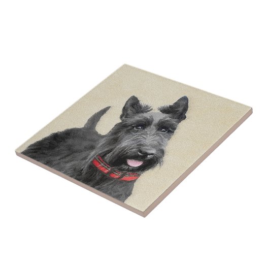 Schildpadschilders - Kute Original Dog Art Tegeltje (Zijkant)