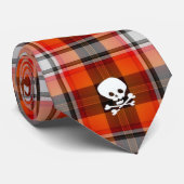 Schildpadvlies van Schotse gothic stropdas (Opgerold)