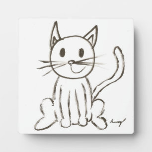 Schildpapier van Kat Fotoplaat
