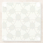 Schildpatroon Glazen Onderzetter (Achterkant)