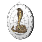 Schildslang met bruine cobra dartbord (Voorkant Rechts)