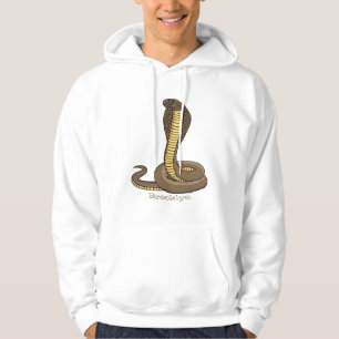 Schildslang met bruine cobra hoodie