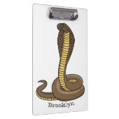 Schildslang met bruine cobra klembord (Rechts)