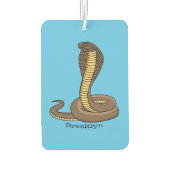 Schildslang met bruine cobra luchtverfrisser (Achterkant)