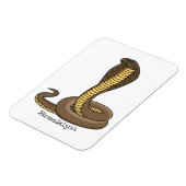 Schildslang met bruine cobra magneet (Linkerzijde)