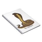 Schildslang met bruine cobra notitieboek (Rechterzijde)