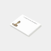 Schildslang met bruine cobra post-it® notes (Schuin)