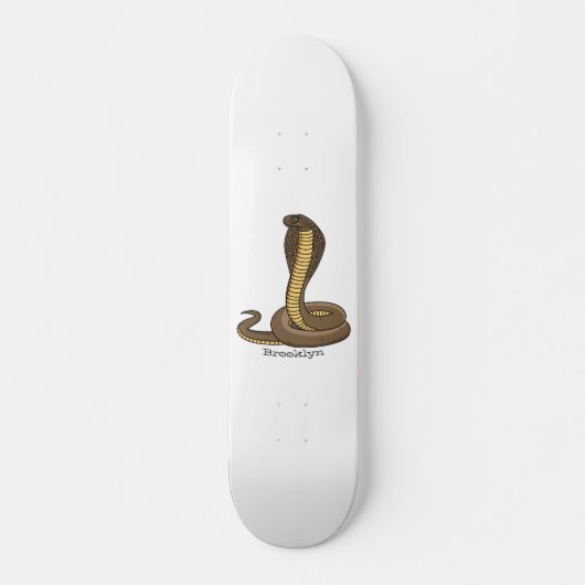 Schildslang met bruine cobra skateboard (Voorkant)