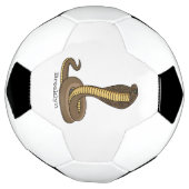 Schildslang met bruine cobra voetbal (Gedraaid)