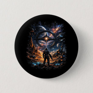 Schildwacht van de Sterrenpoort Ronde Button 5,7 Cm