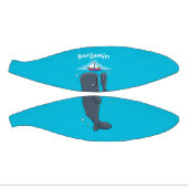 Schildwalvissen en cartoon van zeilboten basketbal (Panelen)