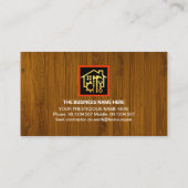 Schilferende verf op oude houthermodellering visitekaartje (Achterkant)