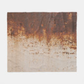 Schilferende verf, roestige muurtextuur. fleece deken (Voorkant (Horizontaal))
