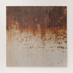 Schilferende verf, roestige muurtextuur. legpuzzel