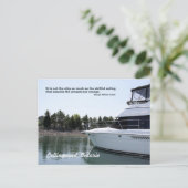 Schillend zeilen briefkaart (Staand voorkant)