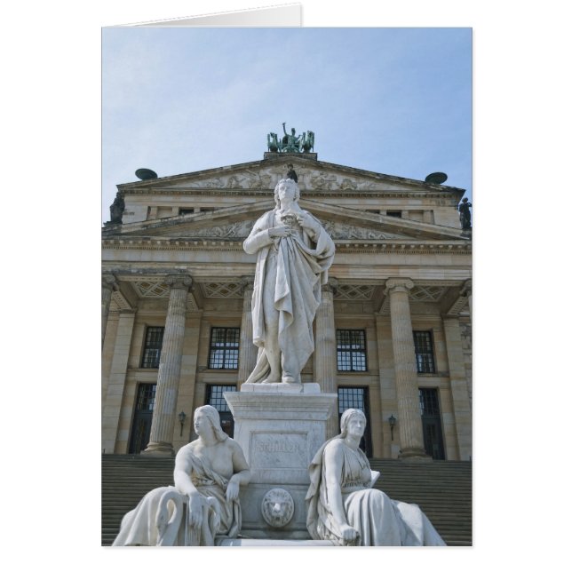 Schiller Statue in Berlin (Voorkant)