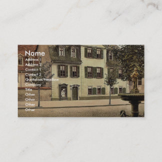 Schiller's House, Weimar, Thüringen, Duitsland Visitekaartje