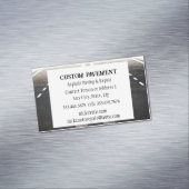 Schilven, asfalt, wegdek magnetisch visitekaartje (Voorbeeld)