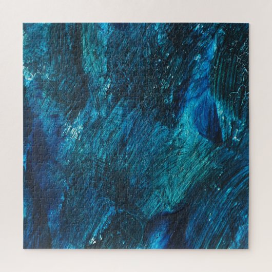Schilveren van turqouise Galaxy Legpuzzel (Verticaal)