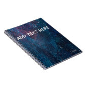 Schilveren van turqouise Galaxy Notitieboek (Rechterzijde)